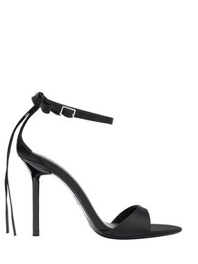 ZARA Black Ankle-Tie Stiletto Sandals
